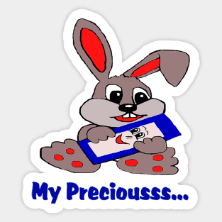 Rabbit  with mobile  my preciousss  1 Sticker